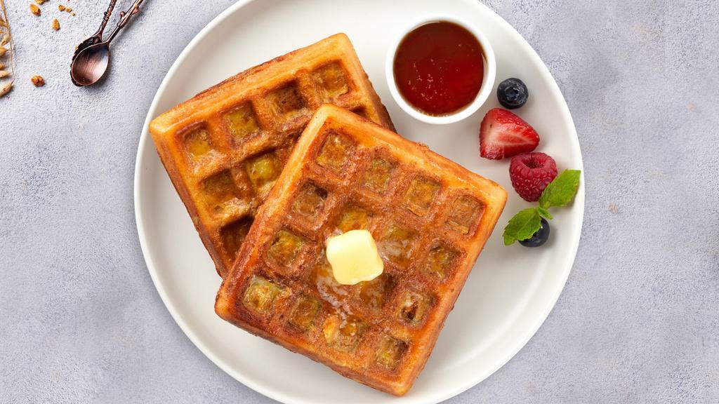 Nutty Nutella Waffles · Classic homemade waffles served with nutella.