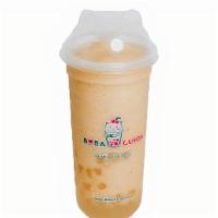 Passion Fruit Smoothie (24 Oz) · Real Passion fruit chunks blended with fresh bananas, mangoes and topped crystal boba