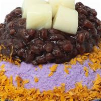 Taro Bingsoo · Taro Bingsoo Taro Powder Taro Condensed milk Red bean rice cake toasted coconut Shaved Ice K...
