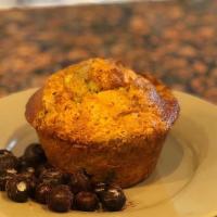 Blueberry Muffin- Dairy Free · Large Dairy-Free Fluffy Muffin with a Brown Sugar Struesel on Top