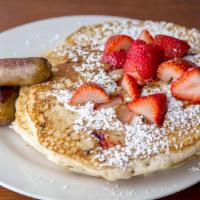 Pancake Stack Platter · 2 fluffy buttermilk pancakes served with choice of 2 sides