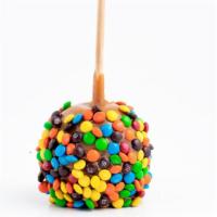 M&M™ Apple · Caramel-covered granny smith apple rolled in M&M's™.  **WE DO NOT RECOMMEND ASKING FOR THE A...