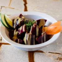Beets Salad · Steamed beets with parsley, drizzled with our house lemon garlic dressing. Vegan. Vegetarian...