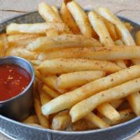 Traditionally Seasoned French Fries · Vegetarian. Vegan. Gluten free.