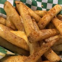 Crabby Fries · Our delicious fries with Old  Bay Seasoning sprinkled on top.