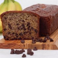 Chocolate Banana Bread · The softness of fresh banana paired with deep rich chocolate chips. Full large loaf ready to...