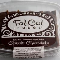 Classic Fat Cat Fudge · Smooth and creamy chocolate Fat Cat Fudge.  8oz