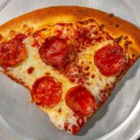 Pepperoni Pizza · Pepperoni, tomato sauce & fresh mozzarella cheese.