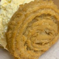 Churro Sandwich · Scoop of ice cream sandwiched between two warm churro disks, there's a smooth and crunchy te...