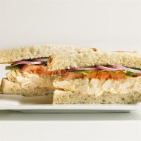 Egg Salad Sandwich · Cage-free egg salad, Gotham Greens butter lettuce, tomato, and red onion on City Bakery sour...