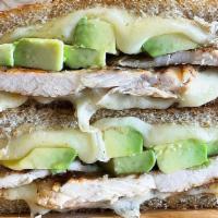Ultimate Grilled Chicken Melt · Grilled chicken breast, Swiss cheese, & avocado grilled to perfection. Choice of bread.