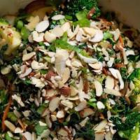K-Leo Bowl · Sauteed Kale, Quinoa, Red Onion, Broccoli, Carrot, Sliced Almonds, Green Onion, White Apple ...
