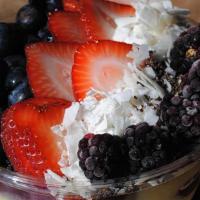 Baloo Berry · Base: Blueberry, Acai, Almond Milk, Plain Yogurt.. Toppings: Granola, Fresh Blueberry and Bl...