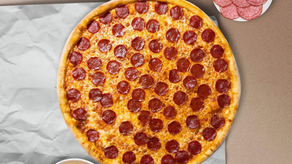 Penny For Pepperoni · Pepperoni and mozzarella cheese baked on a hand-tossed dough.