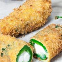 Jalapeño Poppers · 4 – Jalapeño Poppers filled with Cream Cheese.