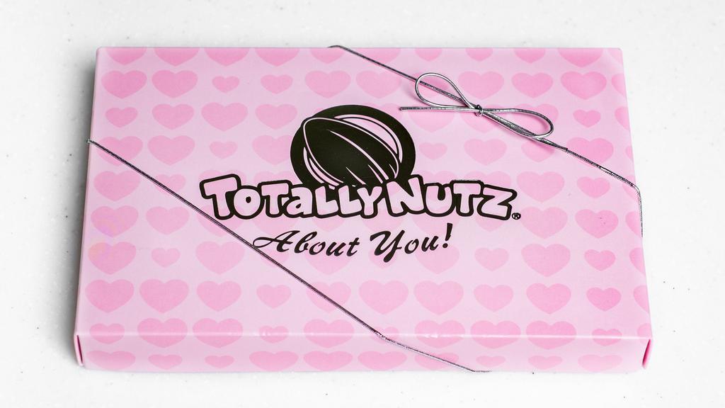 Totally Nutz About You · Love box, with your choice of two cinnamon glazed nuts