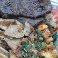 Cơm Đặc Biệt - Combination Rice Plate · Now Pho's favorite dish. Grilled beef, pork, chicken, shrimp, and egg rolls.