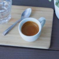 Double Espresso · A Double Shot of Espresso of either our House Blend or a rotating Single Origin offering.