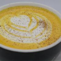 Turmeric Latte (Golden Milk) · Steamed milk with a mix of Turmeric powder, Cinnamon, Black pepper, Ginger, and Allspice wit...