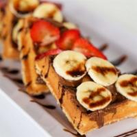 Nutella · Strawberries, bananas, chocolate and Nutella.