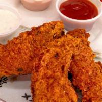 Chxx Tenders · Fried Chxx Tenders, brined and breaded in-house. Served with your choice of our House Ketchu...