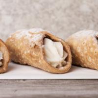 Italian Cream Cannoli · Delicious tube of fried dough, filled with a sweet, creamy ricotta filling.