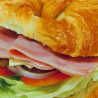 Ham · With cheese, tomato, onion, lettuce, pickles, jalapenos, mayo, mustard, ranch & choice bread...