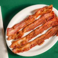 Bacon · Four applewood smoked stripes of bacon.