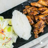 Spicy Chicken Teriyaki · Spicy. What's good. Grilled chicken with traditional Japanese thick sweet sauce, teriyaki. C...