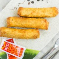Pork Egg Rolls (2 Pcs) · Savory filling wrapped in a paper thin wrapper and deep-fried.