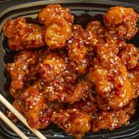Sesame Chicken · Breaded Chicken deep fried and stir-fried with spicy sesame sauce.