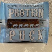 Gf/Vegan Protein Puck · Peanut Butter, Cocoa, Cashew, and Cinnamon