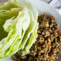 Minced Chicken With Lettuce (6 Pc) · Six pieces.