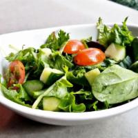 Side Salad · Mixed Greens, Tomato, and Cucumber