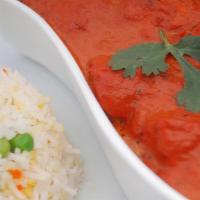 Tikka Masala      (Dairy & Gluten Free) · An all-time favorite!! A divine creamy tomato based sauce with a hint of hand crushed dried ...