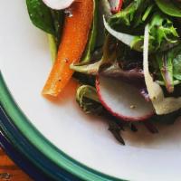 Fino Salad · shaved root vegetables, sherry-dijon vinaigrette, herbs