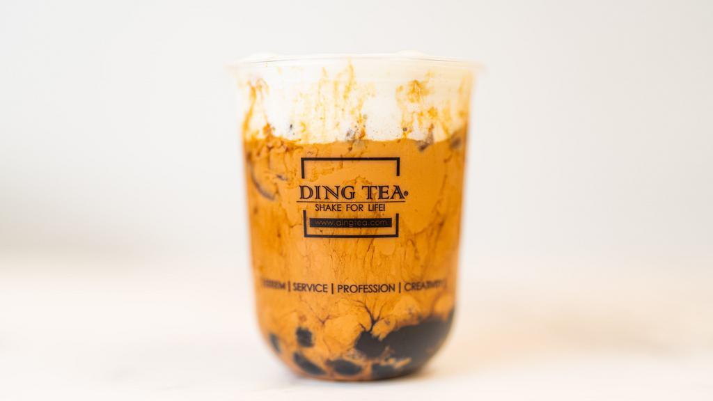 Thai Milk Tea · Made with assam black milk tea, thai tea milk tea is a cult classic and an all-time favorite. You'll find earthy notes and a kick of sweetness.