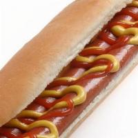 Footlong · We split a 1/3 lb hot dog and cook it right on the grill.  Served with a toasted bun and you...