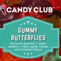 Gummy Butterflies · Don’t let these pretty gummy candies flutter by! Filled with bold fruit flavor, these baby b...