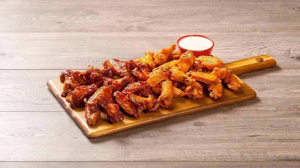 20 Regular Wings · Served with Ranch or Bleu Cheese on the side