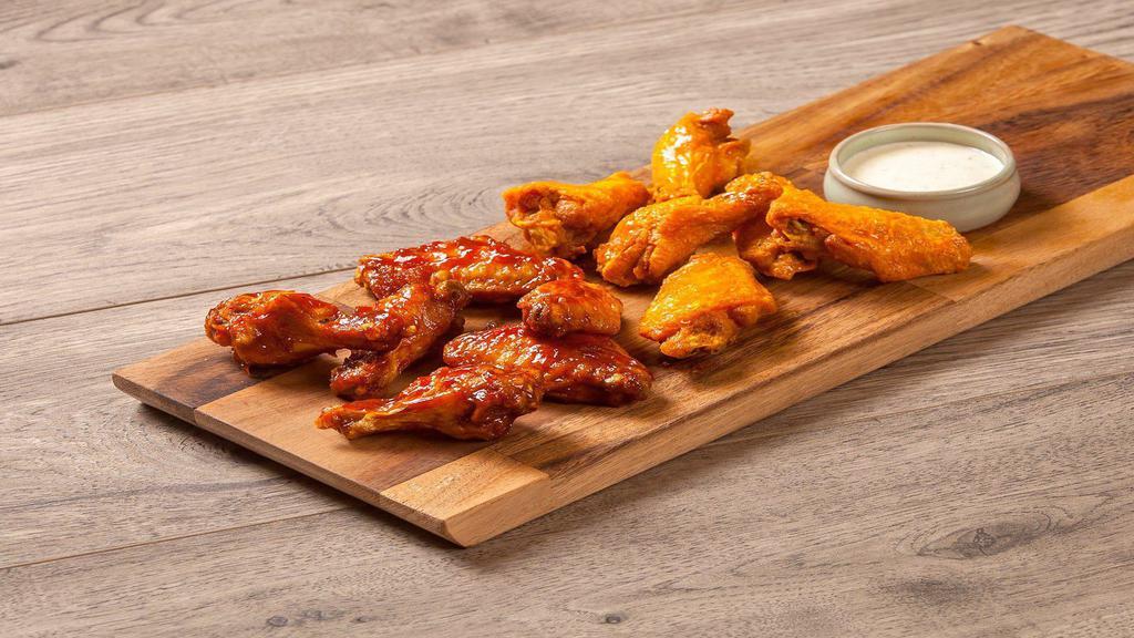 10 Regular Wings · Served with Ranch or Bleu Cheese on the side