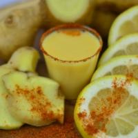 Wellness Shot (2 Oz.) · 2 oz. shot with lemon, ginger, and cayenne.