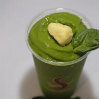 Kalicious (2Nd Most Popular) · 22 oz. smoothie with kale, spinach, mango, pineapple, apple juice, and pineapple juice.