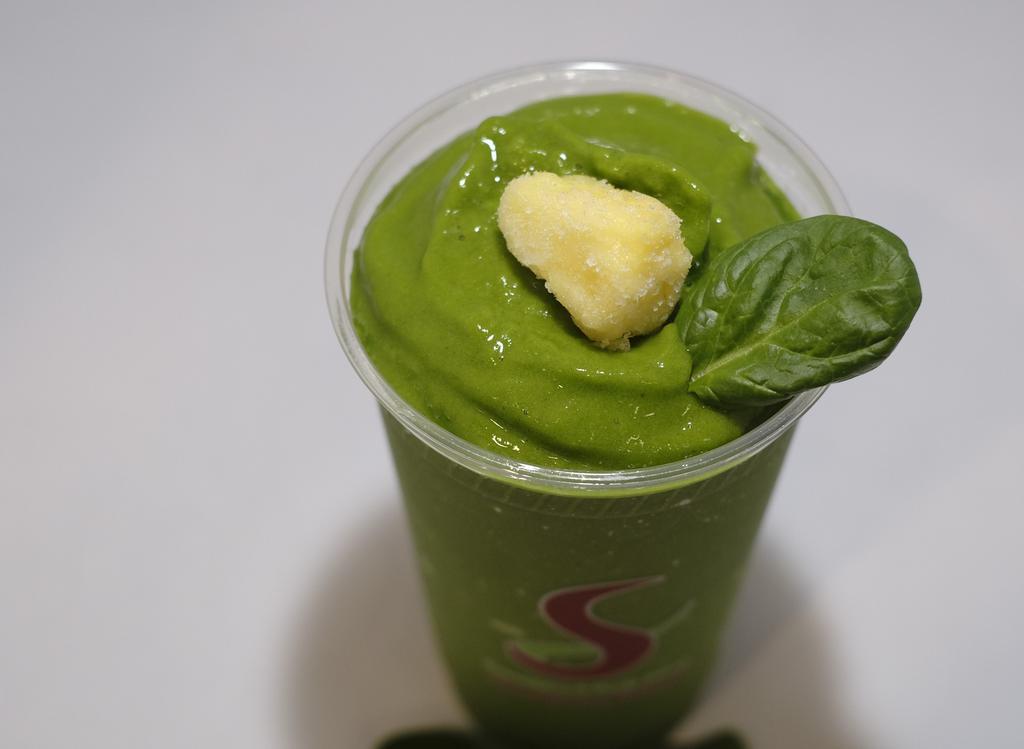 Kalicious (2Nd Most Popular) · 22 oz. smoothie with kale, spinach, mango, pineapple, apple juice, and pineapple juice.