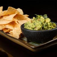 Vegan Hussong'S Classic Guacamole · Avocado, Tomato, Onion, Cilantro, Jalapeno, Lime Juice, Tortilla Chips