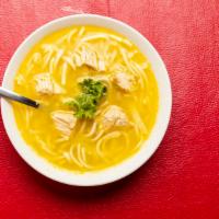 Chicken Noodle Soup · onion, celery, chicken broth, chicken breast, vegetables carrots, dried basil, oregano, salt...