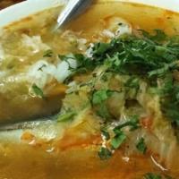 Fish Soup · Delicious tilapia fish with carrots and celery