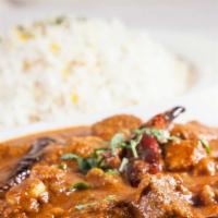 Madras Masala · This dish originates from the city of madras. Cooked with chunks of tomatoes, roasted dry ch...