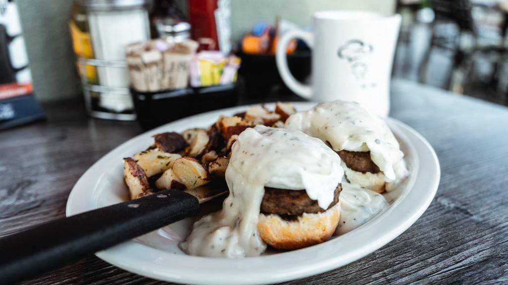 Country Benedict via Biscuits Cafe