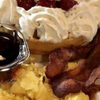 Eggs Your Way · Two eggs with your choice of bacon, ham, turkey bacon, sausage links, or sausage patties. Se...